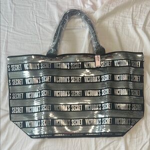 Victoria's Secret Sequin Black Tote